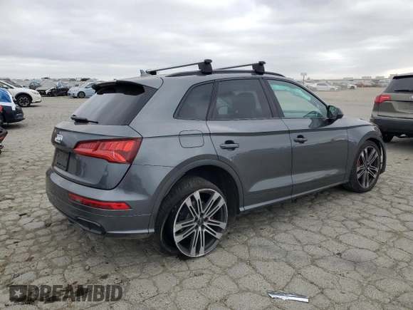 2020 Audi SQ5 Premium Plus with VIN WA1B4AFY0L2068513, listed as a Copart auction lot 54451455 with 37,871 mi miles and Salvage Title. Bid and sale history available at DreamBid. Image 3.