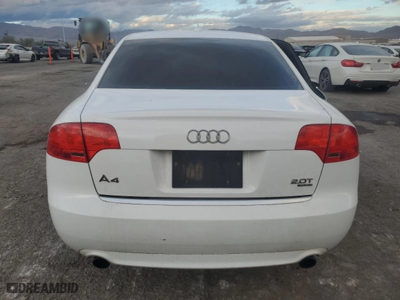 2008 Audi A4 2.0T with VIN WAUDF78E78A146925, listed as a Copart auction lot 82606744 with 175,376 mi miles and Salvage Title. Bid and sale history available at carsss.com. Image 6.