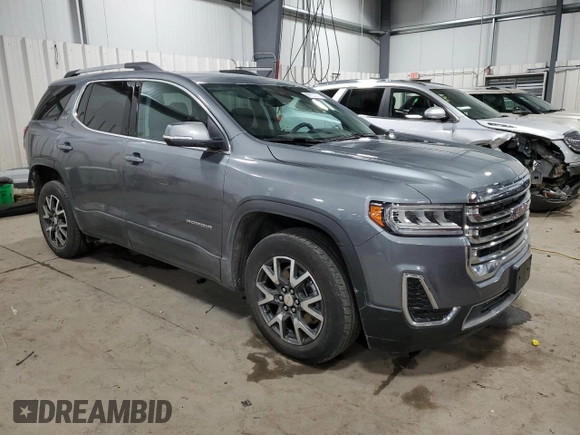 2021 GMC Acadia SLE with VIN 1GKKNRLS0MZ149395, listed as a Copart auction lot 87593875 with 37,091 mi miles and Salvage Title. Bid and sale history available at carsss.com. Image 4.