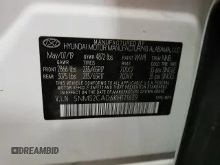 2019 Hyundai Santa Fe SE with VIN 5NMS2CAD6KH121639, listed as a Copart auction lot 70541702 with 31,689 mi miles. Bid and sale history available at carsss.com. Image 13.