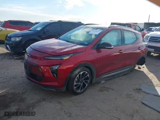 2023 Chevrolet Bolt EUV Premier with VIN 1G1FZ6S03P4148798, listed as a IAAI auction lot 41344621 with 5,493 mi miles. Bid and sale history available at carsss.com. Image 17.