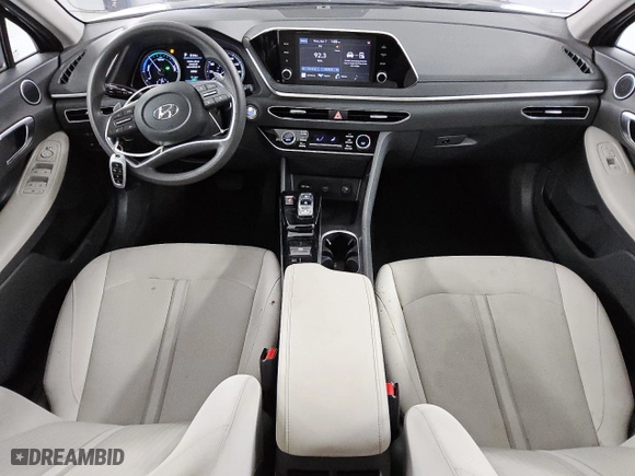 2023 Hyundai Sonata Hybrid Blue with VIN KMHL24JJ0PA061841, listed as a Copart auction lot 51581905 with 27,529 mi miles and Clean Title. Bid and sale history available at carsss.com. Image 8.