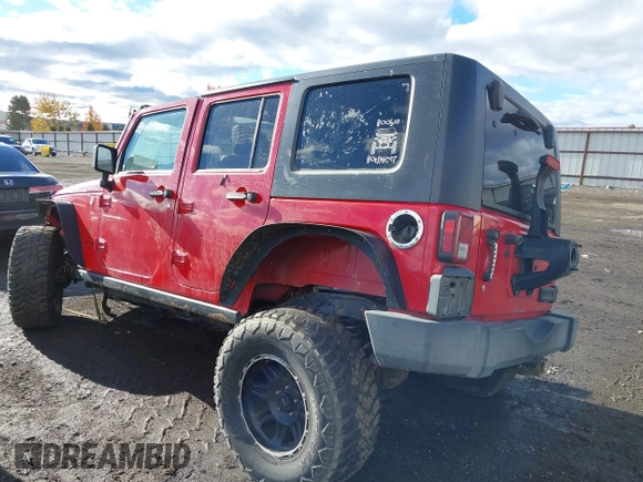2008 Jeep Wrangler Unlimited Rubicon with VIN 1J8GA69138L572905, listed as a IAAI auction lot 40841296 with 162,528 mi miles and . Bid and sale history available at DreamBid. Image 3.
