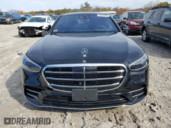 2023 Mercedes-Benz S-Class S 580e with VIN W1K6G6KB7PA195936, listed as a Copart auction lot 76337044 with 18,773 mi miles and Salvage Title. Bid and sale history available at carsss.com. Image 5.
