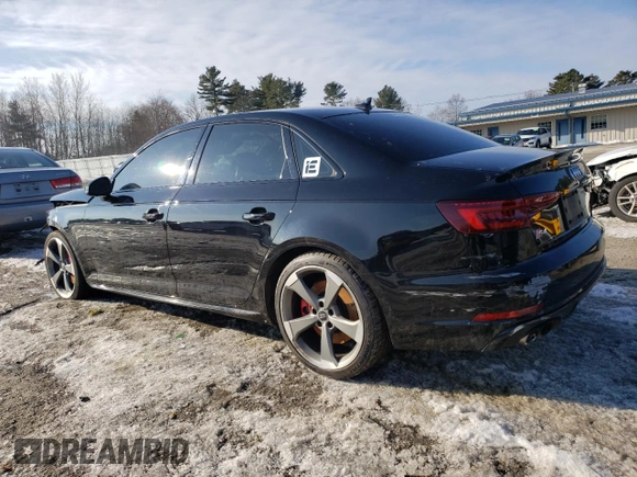 2019 Audi S4 Premium Plus z VIN WAUB4AF44KA032182, wystawiony jako Copart lot #45534465 z przebiegiem 75 742 mil mil oraz Szkody całkowita. Historia ofert i sprzedaży dostępna na DreamBid. Obrazek 2.