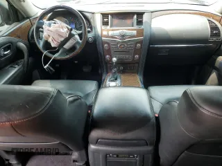 2017 Infiniti QX80 with VIN JN8AZ2NEXH9151613, listed as a Copart auction lot 55811025 with 286,125 mi miles and Salvage title. Bid and sale history available at DreamBid. Image 8.