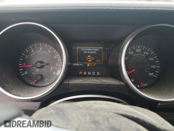 2021 Ford Mustang GT with VIN 1FA6P8CF5M5143867, listed as a Copart auction lot 52494805 with 53,992 mi miles and Salvage title. Bid and sale history available at DreamBid. Image 9.