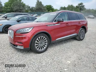 2020 Lincoln Aviator Reserve with VIN 5LM5J7WC9LGL22220, listed as a Copart auction lot 62135065 with 43,849 mi miles and Salvage title. Bid and sale history available at DreamBid. Image 1.