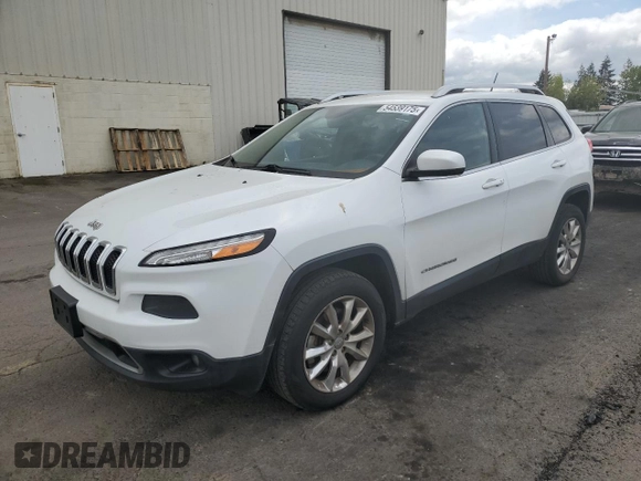 2015 Jeep Cherokee Limited with VIN 1C4PJMDS3FW556453, listed as a Copart auction lot 54539175 with 105,156 mi miles and Clean Title. Bid and sale history available at carsss.com. Image 1.
