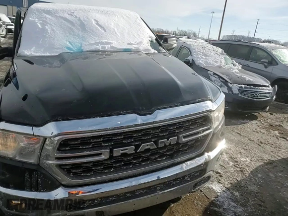 2022 Ram 1500 Big Horn with VIN 1C6SRFMTXNN142413, listed as a Copart auction lot 45535815 with 23,082 mi miles and Clean title. Bid and sale history available at DreamBid. Image 11.