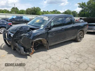 2019 Honda Ridgeline Sport with VIN 5FPYK3F15KB039774, listed as a Copart auction lot 59367535 with 44,911 mi miles and Salvage title. Bid and sale history available at DreamBid. Image 1.