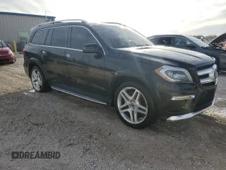 2016 Mercedes-Benz GL with VIN 4JGDF7DE5GA698121, listed as a Copart auction lot 87322384 with 120,807 mi miles and Salvage Title. Bid and sale history available at carsss.com. Image 4.
