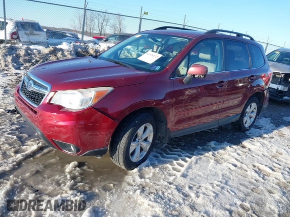 2014 Subaru Forester 2.5i Limited with VIN JF2SJAHC6EH441412, listed as a IAAI auction lot 41376172 with 137,378 mi miles. Bid and sale history available at carsss.com. Image 2.