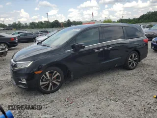 2018 Honda Odyssey Elite with VIN 5FNRL6H99JB056624, listed as a Copart auction lot 59029075 with 68,301 mi miles and Salvage title. Bid and sale history available at DreamBid. Image 1.