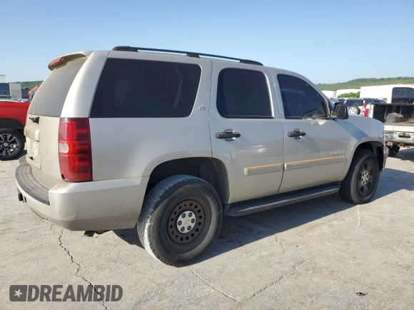 2007 Chevrolet Tahoe LS with VIN 1GNFC13C07R282019, listed as a Copart auction lot 56340515 with Not provided miles and Salvage title. Bid and sale history available at DreamBid. Image 3.