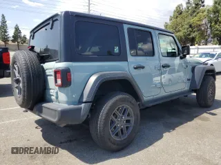2024 Jeep Wrangler Sport S with VIN 1C4PJXDN4RW107105, listed as a Copart auction lot 51469895 with 30,545 mi miles and Salvage Title. Bid and sale history available at carsss.com. Image 3.