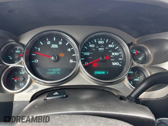 2013 Chevrolet Silverado 1500 with VIN 1GB4CZC80DF118121, listed as a Copart auction lot 52167385 with 258,887 mi miles and Clean Title. Bid and sale history available at DreamBid. Image 8.