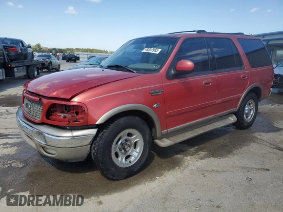 2002 Ford Expedition Eddie Bauer with VIN 1FMRU17L12LA15329, listed as a Copart auction lot 48849985 with 240,262 mi miles and Salvage title. Bid and sale history available at DreamBid. Image 1.