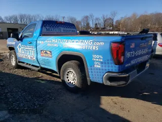 2022 GMC Sierra 1500 Limited Pro with VIN 3GTN9AEK9NG207906, listed as a Copart auction lot 36989484 with 46,607 mi miles and Non Repairable. Bid and sale history available at carsss.com. Image 2.