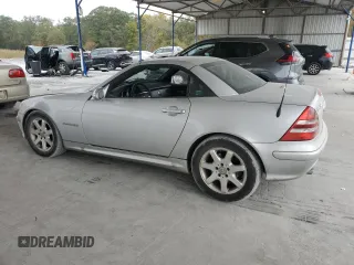 2003 Mercedes-Benz SLK-Class 2.3L with VIN WDBKK49F03F276776, listed as a Copart auction lot 78152404 with 92,044 mi miles and Salvage Title. Bid and sale history available at carsss.com. Image 2.
