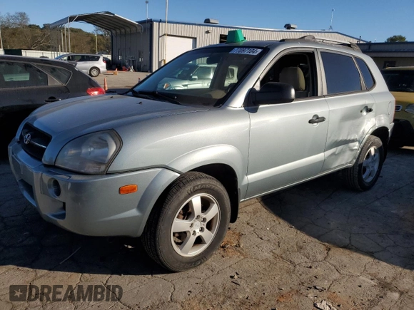 2008 Hyundai Tucson GLS with VIN KM8JM12B38U755186, listed as a Copart auction lot 77097104 with 209,714 mi miles and Salvage Title. Bid and sale history available at carsss.com. Image 1.