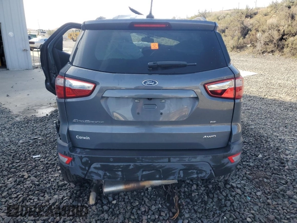 2021 Ford EcoSport SE z VIN MAJ6S3GL3MC424739, wystawiony jako Copart lot #51818235 z przebiegiem 50 991 mil mil oraz Szkoda całkowita • Salvage title. Historia ofert i sprzedaży dostępna na DreamBid. Obrazek 6.