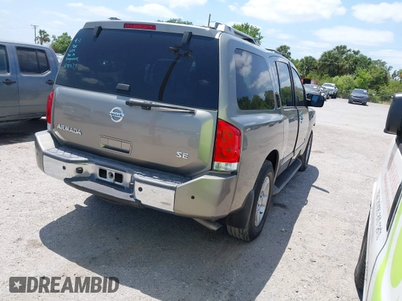 2007 Nissan Armada SE z VIN 5N1BA08A47N721367, wystawiony jako IAAI lot #42116965 z przebiegiem 187 190 mil mil oraz . Historia ofert i sprzedaży dostępna na DreamBid. Obrazek 4.