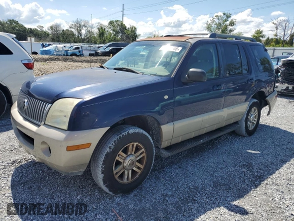 2005 Mercury Mountaineer Convenience z VIN 4M2ZU86K25UJ06950, wystawiony jako Copart lot #56839985 z przebiegiem 217 543 mil mil oraz Szkody całkowita. Historia ofert i sprzedaży dostępna na DreamBid. Obrazek 1.