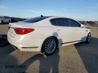 2015 Kia K900 Luxury with VIN KNALW4D46F6027271, listed as a Copart auction lot 88256555 with 118,805 mi miles and Salvage Title. Bid and sale history available at carsss.com. Image 3.