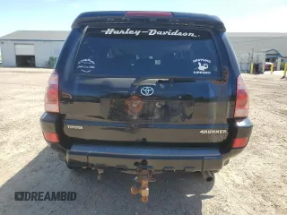 2004 Toyota 4Runner SR5 with VIN JTEBU14R948023114, listed as a Copart auction lot 56295725 with 190,104 mi miles and Clean title. Bid and sale history available at DreamBid. Image 6.