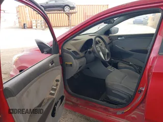 2012 Hyundai Accent GLS with VIN KMHCT4AE1CU233593, listed as a IAAI auction lot 41789183 with 130,681 mi miles. Bid and sale history available at carsss.com. Image 5.