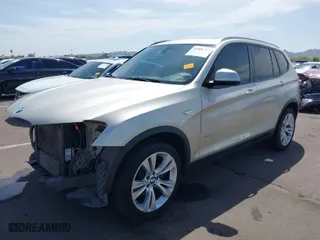 2015 BMW X3 xDrive28i with VIN 5UXWX9C50F0D47372, listed as a IAAI auction lot 41906769 with 109,973 mi miles. Bid and sale history available at carsss.com. Image 2.