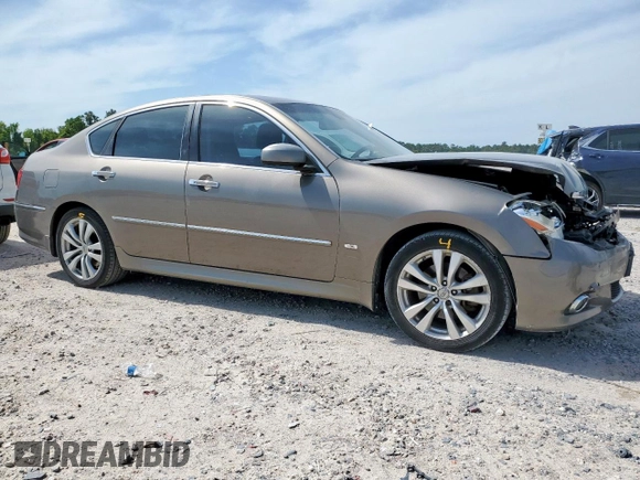 2008 Infiniti M with VIN JNKAY01E48M603429, listed as a Copart auction lot 57249325 with Not provided miles and Salvage title. Bid and sale history available at DreamBid. Image 4.