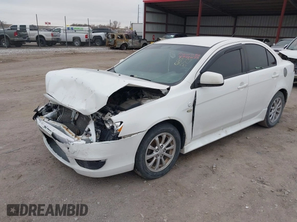 2014 Mitsubishi Lancer ES with VIN JA32U2FU4EU002366, listed as a IAAI auction lot 41942673 with 117,934 mi miles. Bid and sale history available at carsss.com. Image 2.