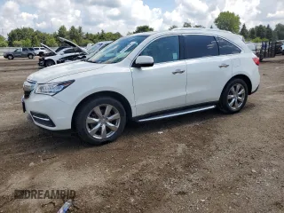 2016 Acura MDX Advance z VIN 5FRYD4H9XGB032465, wystawiony jako Copart lot #63436785 z przebiegiem 57 855 mil mil oraz Szkoda całkowita • Salvage title. Historia ofert i sprzedaży dostępna na DreamBid. Obrazek 1.