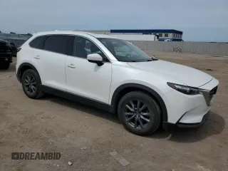 2021 Mazda CX-9 Touring with VIN JM3TCBCY4M0524573, listed as a Copart auction lot 60961165 with 58,408 mi miles and Salvage title. Bid and sale history available at DreamBid. Image 4.