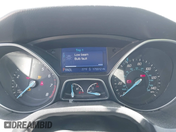 2013 Ford Focus SE with VIN 1FADP3K26DL146233, listed as a IAAI auction lot 41971601 with 175,512 mi miles and . Bid and sale history available at carsss.com. Image 7.