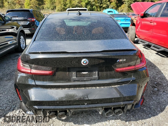 2022 BMW M3 with VIN WBS53AY0XNFL73101, listed as a Copart auction lot 75483164 with 12,889 mi miles and Salvage Title. Bid and sale history available at carsss.com. Image 6.