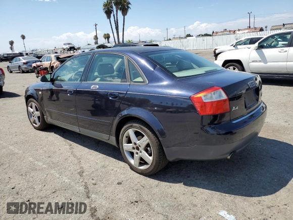 2003 Audi A4 1.8T with VIN WAULC68E93A316080, listed as a Copart auction lot 65381054 with 102,383 mi miles and Salvage Title. Bid and sale history available at carsss.com. Image 2.