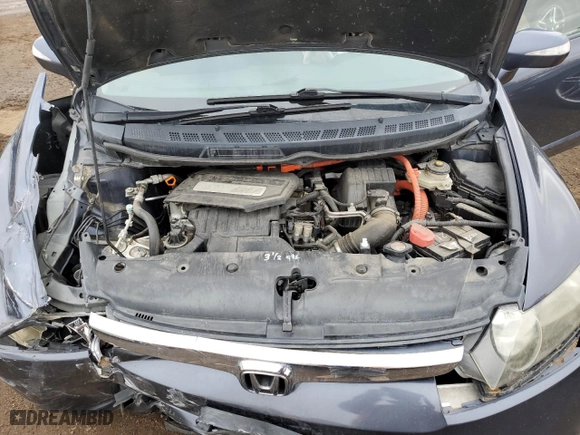 2008 Honda Civic Hybrid with VIN JHMFA36228S028883, listed as a Copart auction lot 48154015 with 166,740 mi miles and Salvage Title. Bid and sale history available at carsss.com. Image 12.
