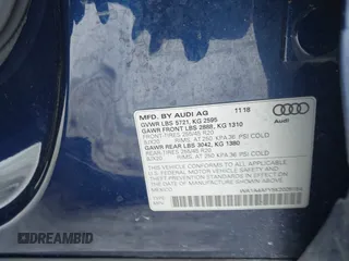 2019 Audi SQ5 Premium with VIN WA1A4AFY5K2026154, listed as a IAAI auction lot 41318583 with 86,682 mi miles. Bid and sale history available at carsss.com. Image 9.