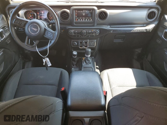 2022 Jeep Wrangler Unlimited Sport with VIN 1C4HJXDG5NW155504, listed as a Copart auction lot 70189964 with 44,101 mi miles and Salvage Title. Bid and sale history available at DreamBid. Image 8.