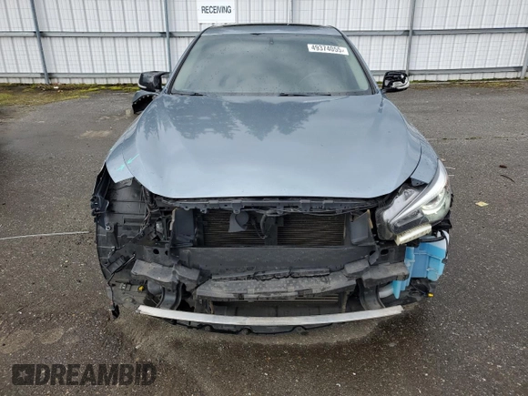 2016 Infiniti Q50 Premium with VIN JN1CV7ARXGM252395, listed as a Copart auction lot 49374055 with 101,369 mi miles and Salvage Title. Bid and sale history available at DreamBid. Image 5.