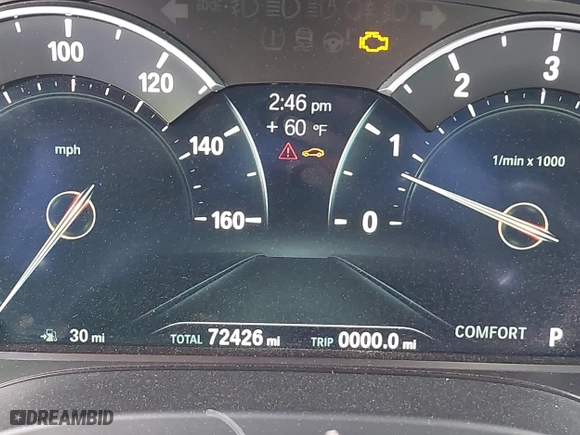 2019 BMW X3 sDrive30i with VIN 5UXTR7C52KLE97252, listed as a IAAI auction lot 42011191 with 72,426 mi miles. Bid and sale history available at carsss.com. Image 7.