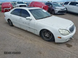 2001 Mercedes-Benz S 320/430/500 with VIN WDBNG75J41A185725, listed as a IAAI auction lot 42764286 with 197,814 mi miles and . Bid and sale history available at DreamBid. Image 1.