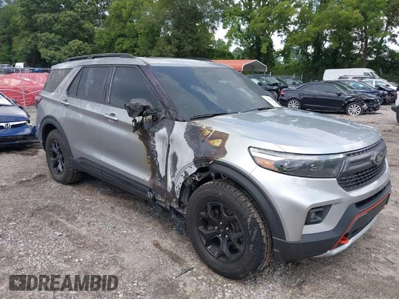 2022 Ford Explorer Timberline with VIN 1FMSK8JH6NGB87809, listed as a IAAI auction lot 39987416 with 26,569 mi miles. Bid and sale history available at carsss.com. Image 1.