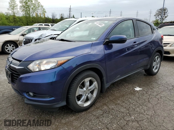2016 Honda HR-V EX with VIN 3CZRU6H51GM706636, listed as a Copart auction lot 49734804 with 137,388 mi miles and Salvage Title. Bid and sale history available at carsss.com. Image 1.