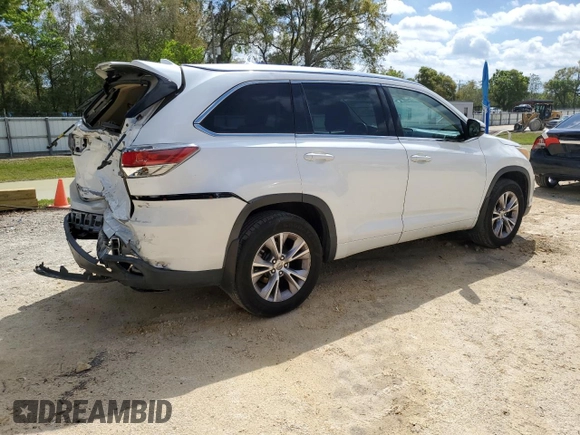 2015 Toyota Highlander XLE z VIN 5TDJKRFH4FS140378, wystawiony jako Copart lot #49265705 z przebiegiem 113 723 mil mil oraz Szkoda całkowita • Salvage title. Historia ofert i sprzedaży dostępna na DreamBid. Obrazek 3.