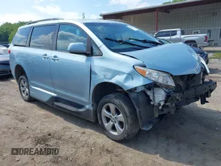2015 Toyota Sienna LE AAS with VIN 5TDKK3DC0FS682828, listed as a IAAI auction lot 42286327 with 111,337 mi miles and . Bid and sale history available at DreamBid. Image 1.
