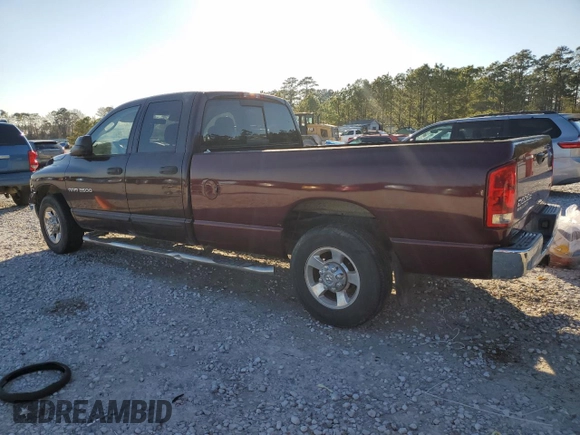 2005 Dodge Ram 2500 SLT with VIN 3D7KR28C55G749104, listed as a Copart auction lot 41802385 with 324,049 mi miles and Clean Title. Bid and sale history available at carsss.com. Image 2.